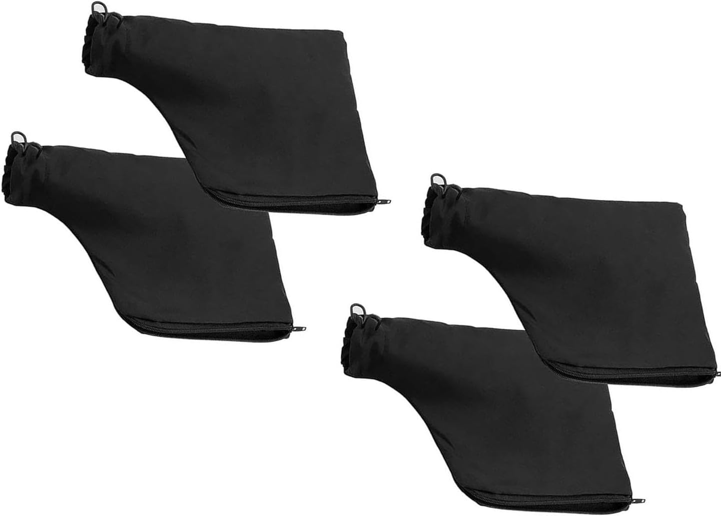 Black Dust Collection Bag for 255 Miter Saw - with Zipper and Adjustable Wired Bracket, Easy to Carry and Store (Pack of 4)