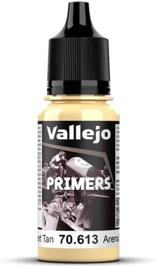 Vallejo - Surface Primer Color | Desert Tan Acrylic Primer 18 ml (0.6 fl.oz.) | Matte Finish and Fast Drying | Perfect for Airbrushing and Great Adhesion to Figurines and Scale Models