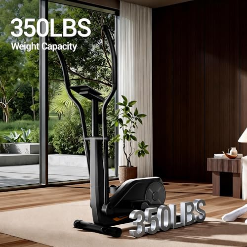 Image of CURSOR Elliptical Exercise Machine, Elliptical Machine for Home with Hyper-Quiet Magnetic Driving System,8 Levels Resistance, 350LBS Weight Capacity，Compact Elliptical with 12IN Stride & LCD Monitor