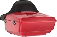 Vista 4 de Moto Onfire Harley Tour Pack King Tour Pack Accesorios Respaldo Pad Fit para Harley Touring 1997+ (Manchado Rojo (Brillante))