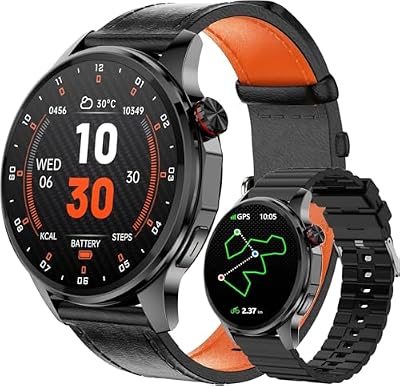 Smart Watch for Men with Built-in GPS, 1.46" AI Smartwatch for Android Phones/iPhone, 100+ Sport Modes, Health & Sleep Monitor, Compass, Barometer, Altitude Tracker