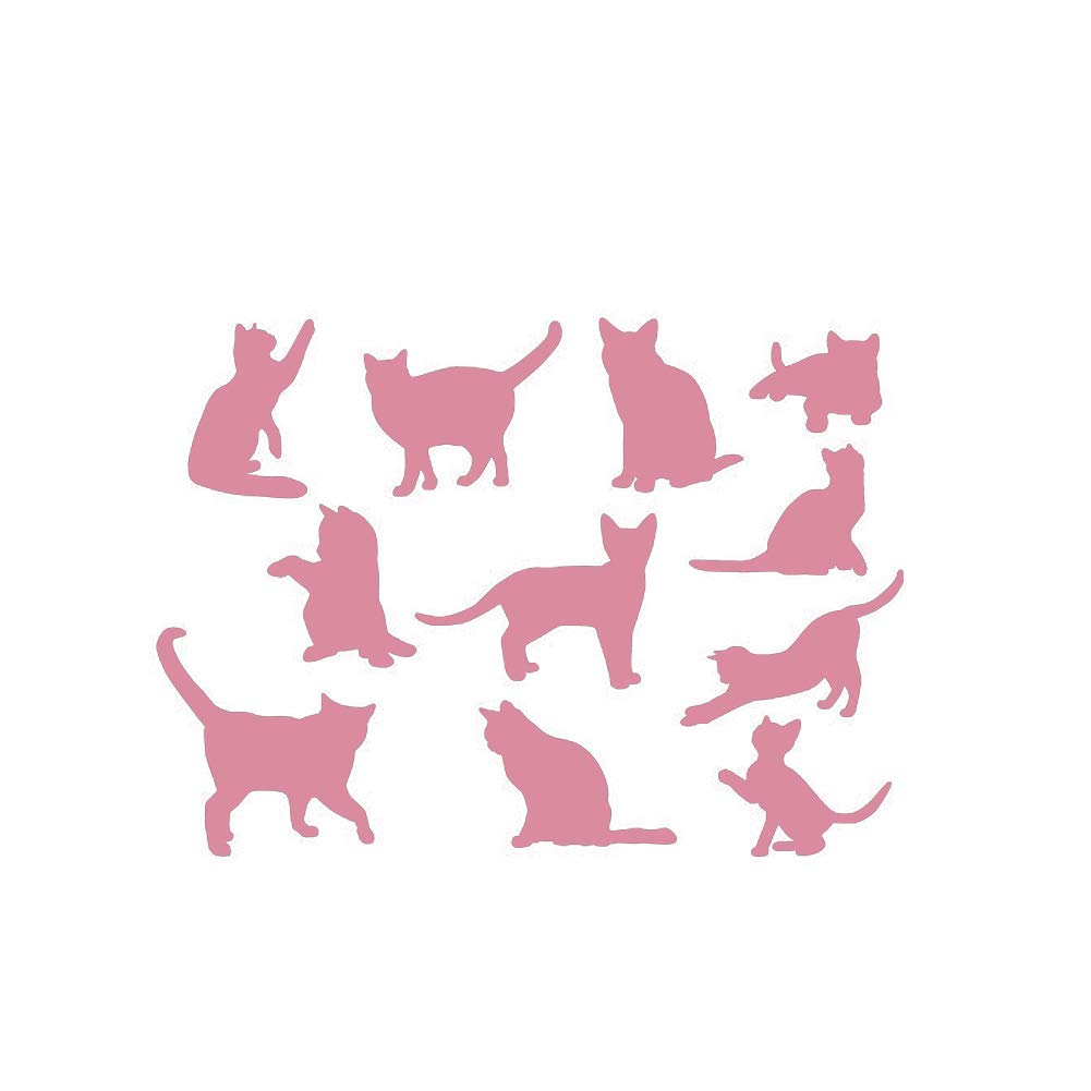 Lichi Boys Pink Diy Small Cats Wall Sticker For Children Nursery Room Decor