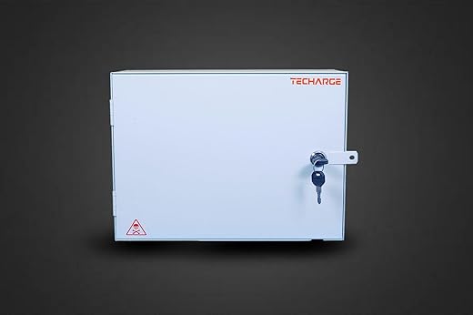 TECHARGE All EV Charger Safety Box, Metal Electrical Box with 15 Amp MCB Circuit Breaker