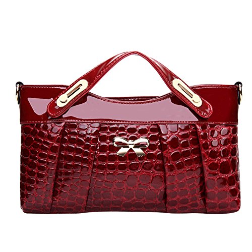 Grand sac à main Mme crocodile : sac à bandoulière et messenger bag polyvalent