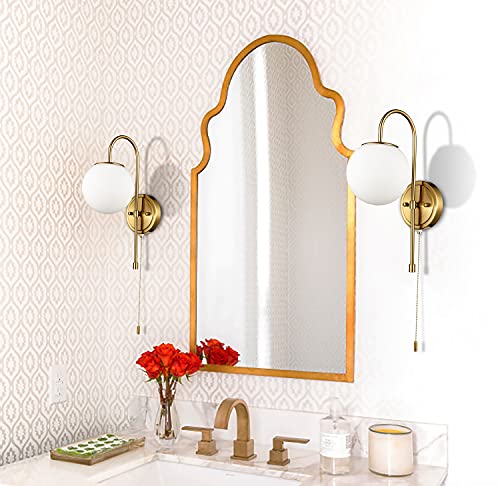 Deynite Modern Wall Light Fixtures Gold Wall Sconce With Pull Chain For Bedroom Bathroom #TOP2