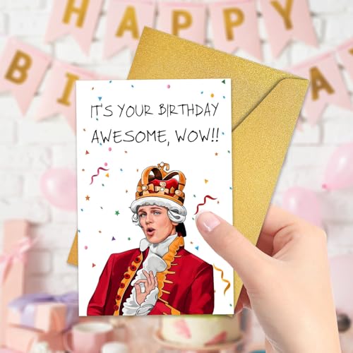 Hamilton Birthday Card with Envelope, Funny Birthday Cards for Men Inspired by Hamilton the Musical, Perfect Paper Greeting Birthday Gift Card for Husband or Son, Theatre Lovers Gift - Image 3