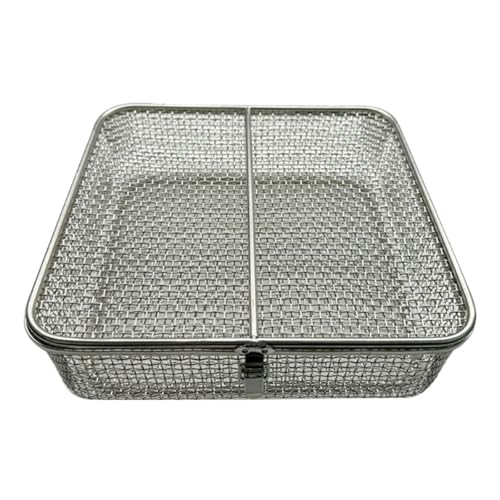 Plateau perforé thermorésistant en inox 304 pour désinfection d'instruments - 2
