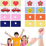 8 Pairs Motion Sickness Bands for Kids Nausea Wristbands Car Sickness Bracelet Assorted Colors...