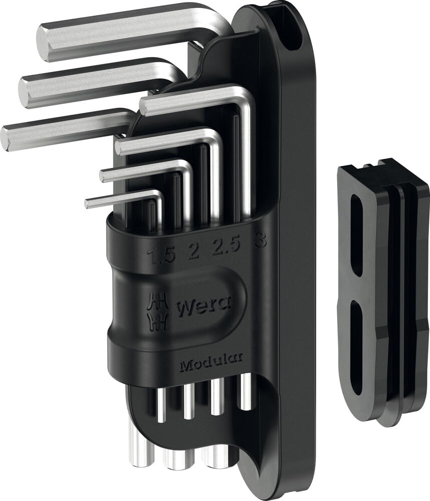 Wera Tool-Check Modular L-Keys Hex-Plus 1, 7 Pieces - 05049003001, Multicolour, 7 pezzi