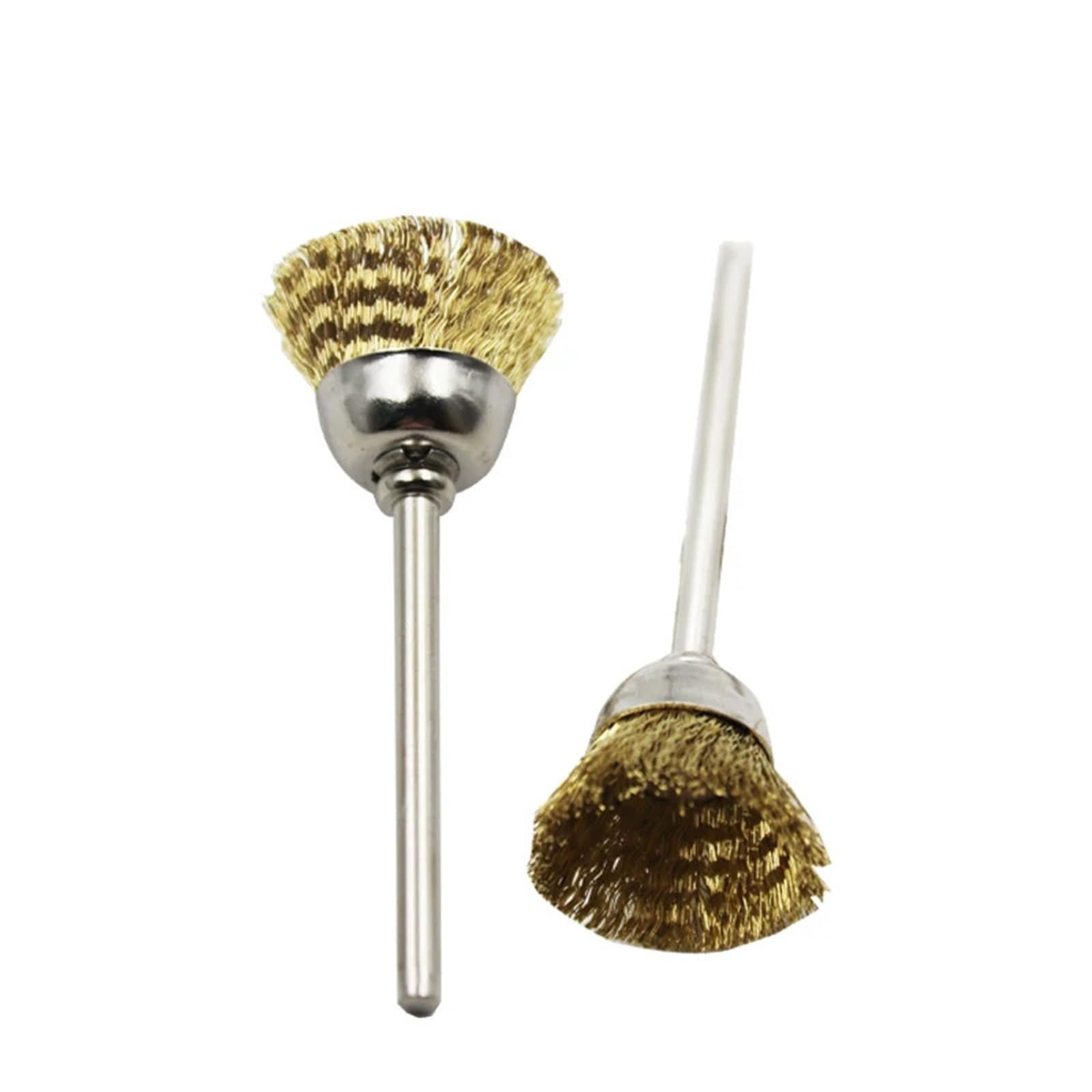 Confezione da 16 spazzole a tazza in filo di ottone adatte alla finitura degli accessori for utensili rotanti Adatto per lucidatura e levigatura
