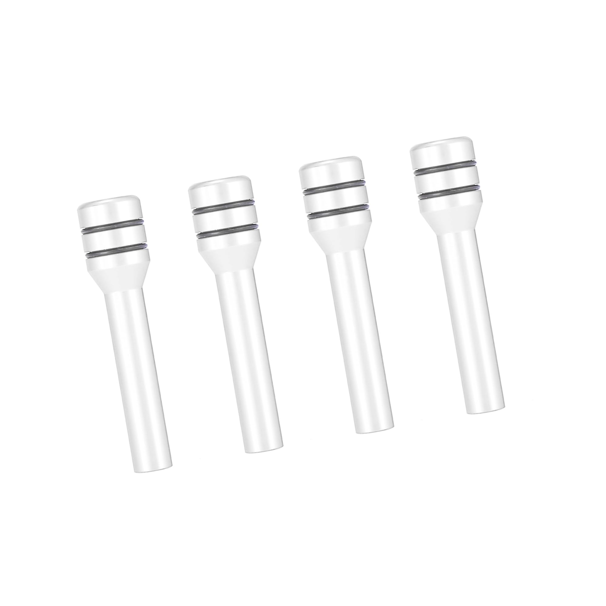 4 Pcs Aluminum Alloy Interior Door Lock Knob Pull Pins for Car SUV Truck Automobile Silver Tone Auto