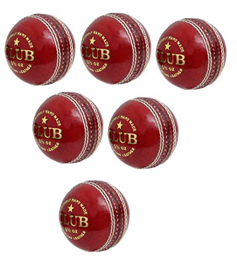 Balle de cricket en cuir cousue main CW Club pour matchs