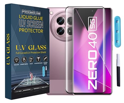 Image of SPAZY CASE Infinix Zero 40 5G Ultra Premium Adavnced Glue UV Curved Tempered Glass | HD clarity Full Edge Protection With Installation Kit for Infinix Zero 40 5G