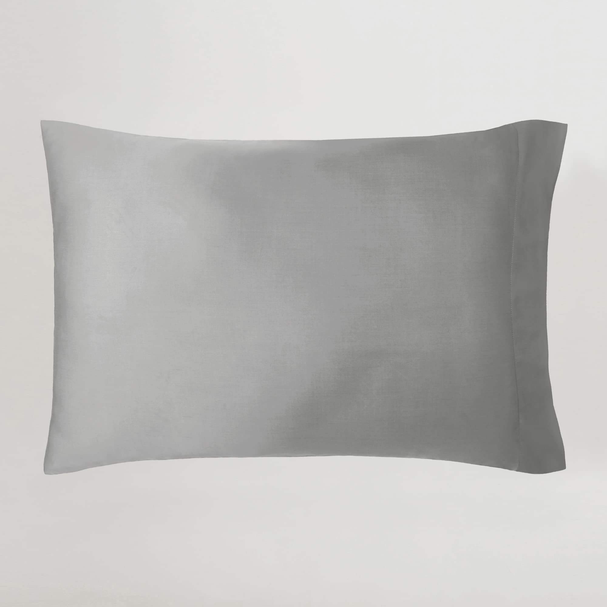 SIJO Premium 100% Austrian Eucalyptus Lyocell Tencel Pillowcases, 2-Pack, Temperature Regulating, Cooling, Hypoallergenic, Moisture Wicking, Silky Soft, Great for Hot Sleepers (Dove, Standard)