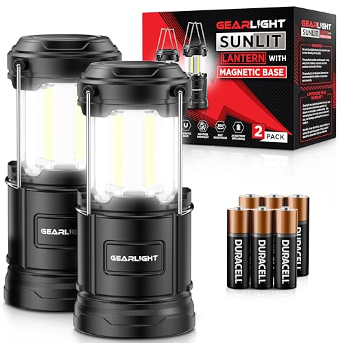 GearLight LED Camping Lantern with Magnetic Base