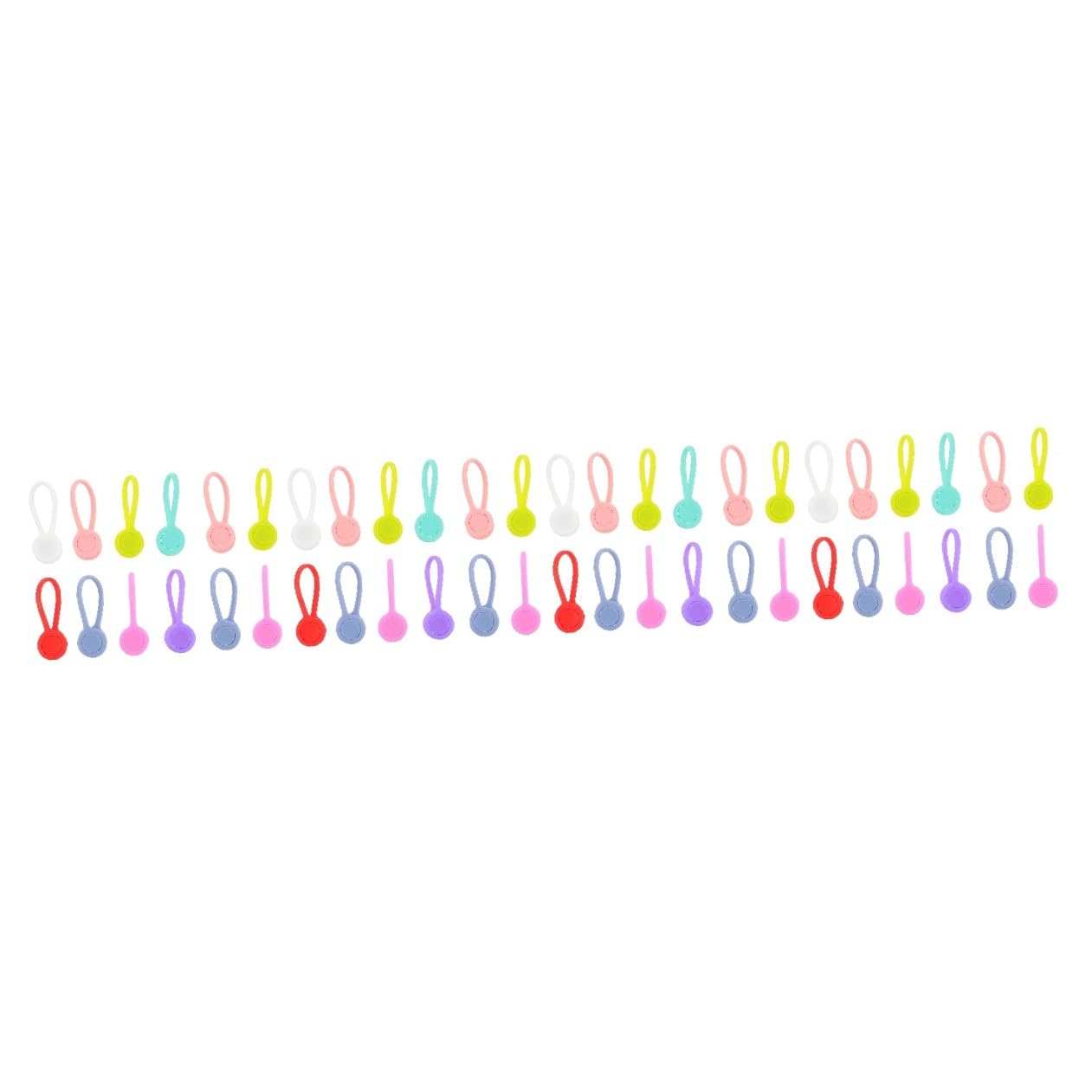 UKCOCO 48stücke Magnetische Kabel Clips Bunte Kabelorganizer Für Kopfhörer Usb-ladekabel Mehr Praktische Halterung Mit Magnetfunktion Für Zuhause Büro Schule
