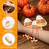 Ferreve 36 Sets Halloween Candy Corn Trinity Craft Kit Religious Bracelet Craft Kit Corn Pony Beads DIY Bracelet Supplies with Church Card Christian Gift for Church Favors #2