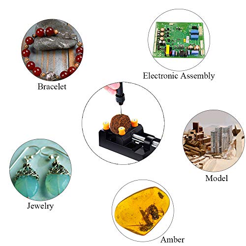 ManLee 37 Pcs Hand Drill Bits Set Include Micro Mini Twist Drill Bits Precision Pin Vise for Wood Jewelry Plastic Craft Carving DIY Drilling Electronic Assembling