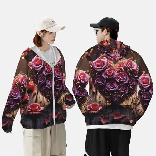 Chaqueta para hombre con protección solar UPF 50+, manga larga y capucha miniatura 2