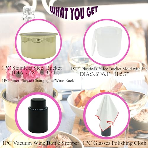 Molde de hielo reutilizable para botella de vino Ipretti miniatura 3