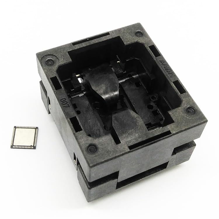 Wiring Connecting Terminals - QFN56 MLF56 Burn in Socket Open Top Pogo Pin IC Test Socket Pitch 0.35mm Chip Size 6 * 6 Flash Adapter Programming Socket Block