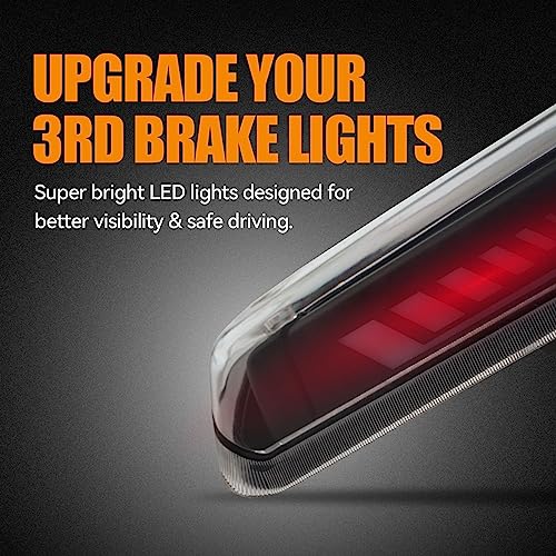 Image of Third 3rd Brake Light LED for 2004-2008 Ford F150, High Mount Rear Brake Lights Assembly for 04-08 F-150, Waterproof Center Cab Cargo Lamp Stop Light