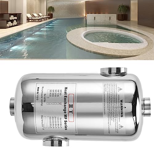 Trocador De Calor Para Piscina EffKW Com Termostato Para Aquecimento Circulante Ideal Suprimentos Id