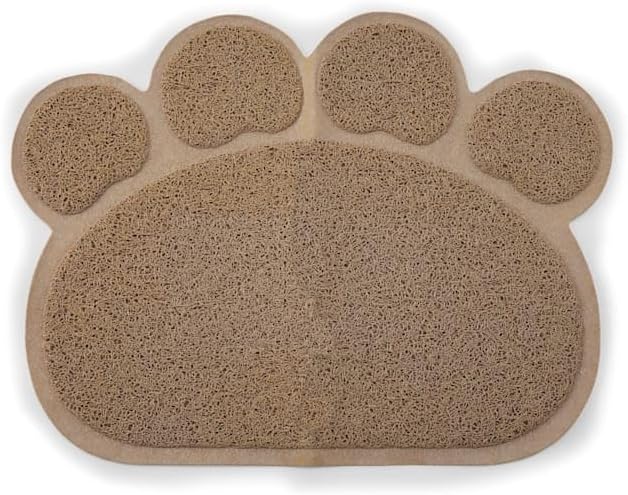 So Phresh by Petco Paw Shape Cat Litter Trapper Mat 23.5" L X 18" W Tan