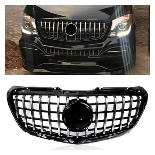 Calandre avant chromée noire pour remplacer grille cassée Sprinter W906 - 2