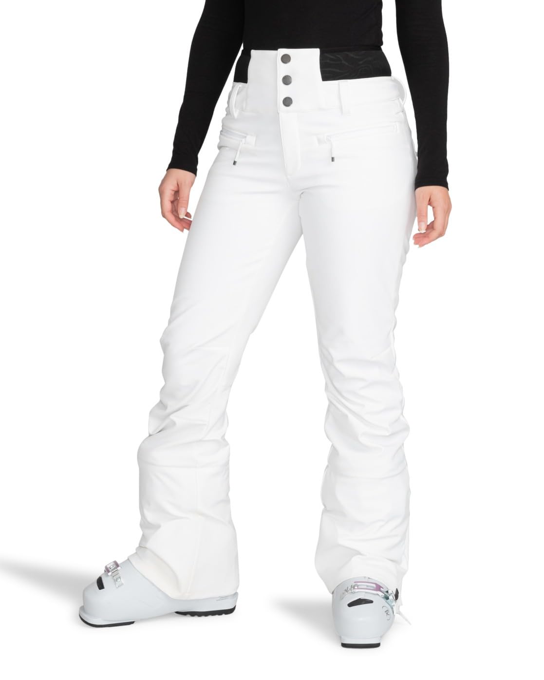Roxy Rising High Skinny - Technical Snow Pants for Women - Funktionelle Schneehose - Frauen - M - Weiss.