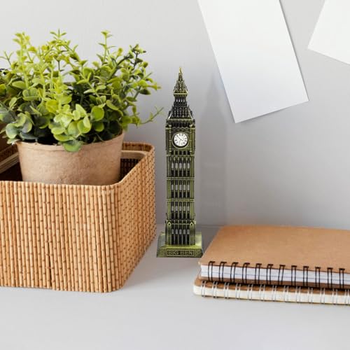 Figura Big Ben modelo pequeño en metal para decoración miniatura 2