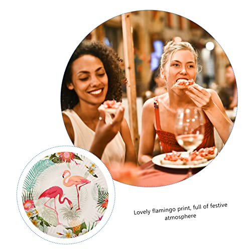 MERRYHAPY 18 Peças Bandeira De Palito De Alpaca Pratos De Jantar De Aniversário Pratos De Sobremesa