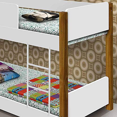 Beliche Infantil montessoriana com proteção Branco/mel