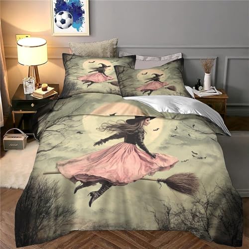 Housse de couette sorcière 3D anti-plis en microfibre durable - 6