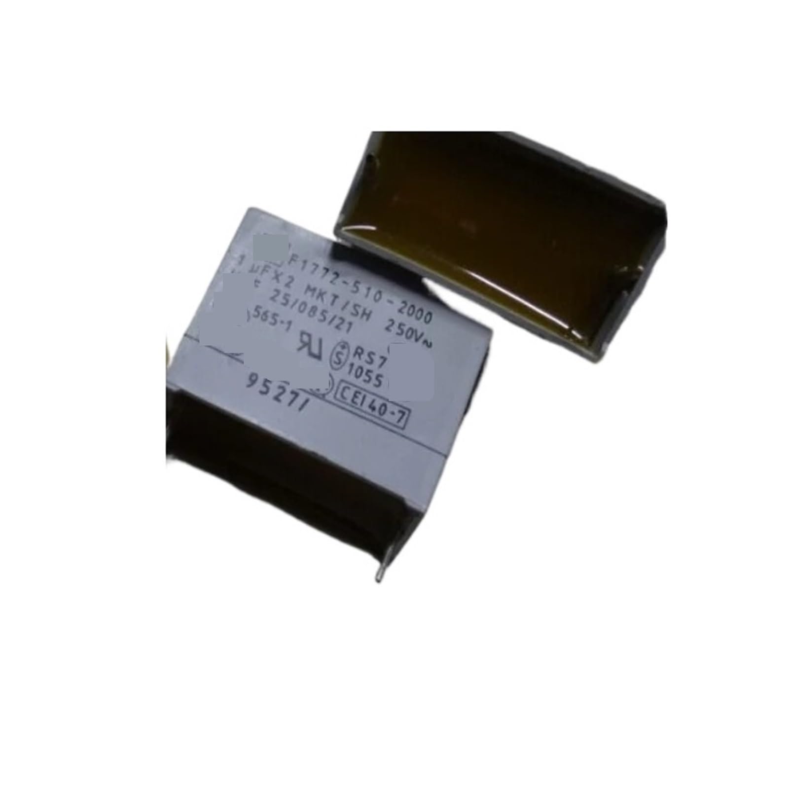 Condensateur F1772 1uF 310V AC X2 pas 27.5mm pour filtre anti-parasite de protection