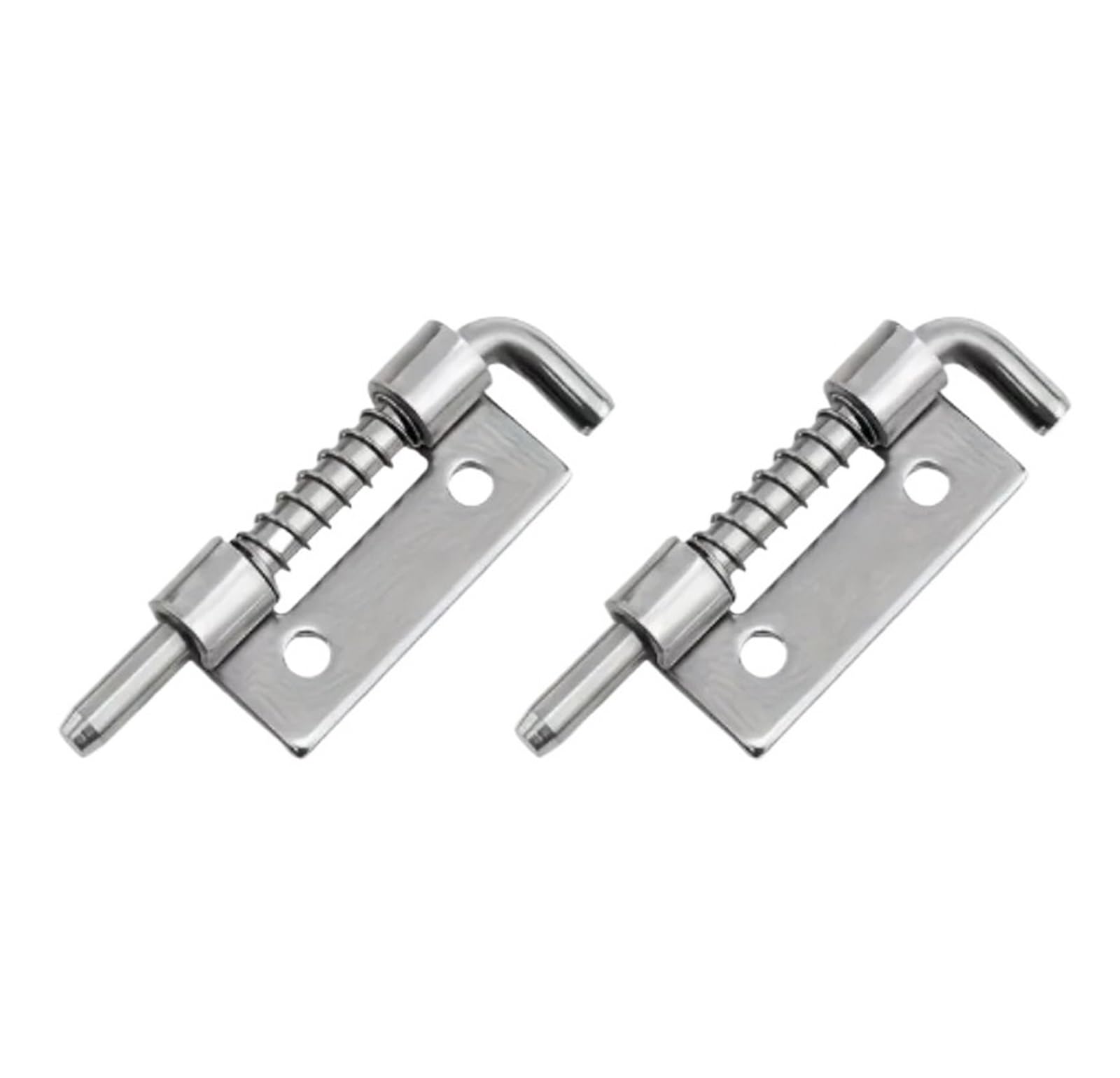 4pcs Stainless Steel Spring Loaded Latch Pin Barrel Lock Cabinet Door Bolts Fixing Latches Gate Shed Window for Yard Gate