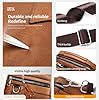 Sacoche Homme Petit sac à bandoulière unique Sacoche Bandoulière Cuir Petite Shoulder Bag Crossbody Business Sacs Étanche Convient pour loisirs, travail,voyages (Marron Clair) #3