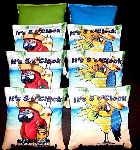 BackYardGamesUSA Custom Margarita Island 5 o'clock Paradise 8 ACA Regulation Cornhole Bags B72