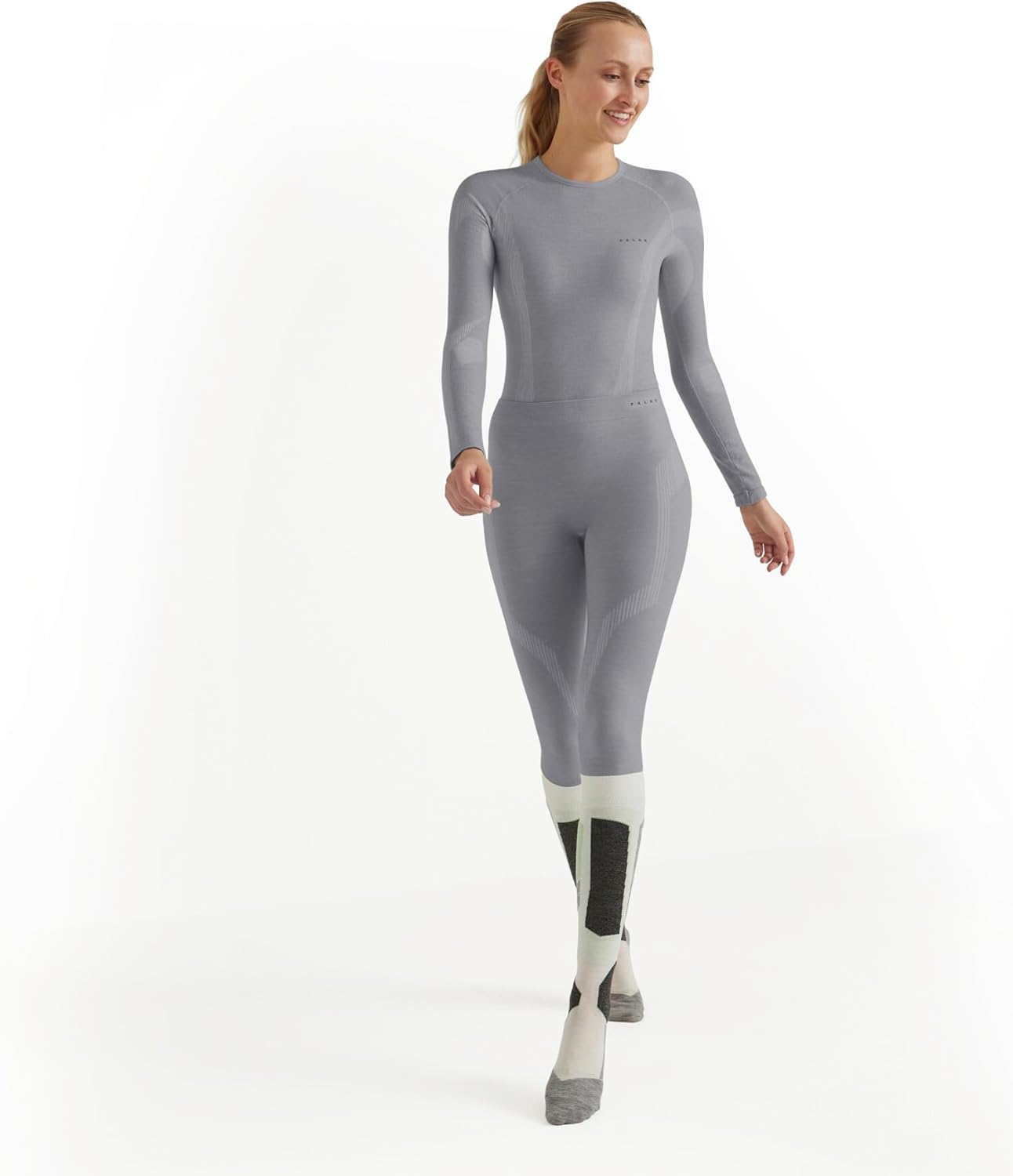 FALKE Women's Wool Tech. Long Base Layer Bottom, 1 Piece