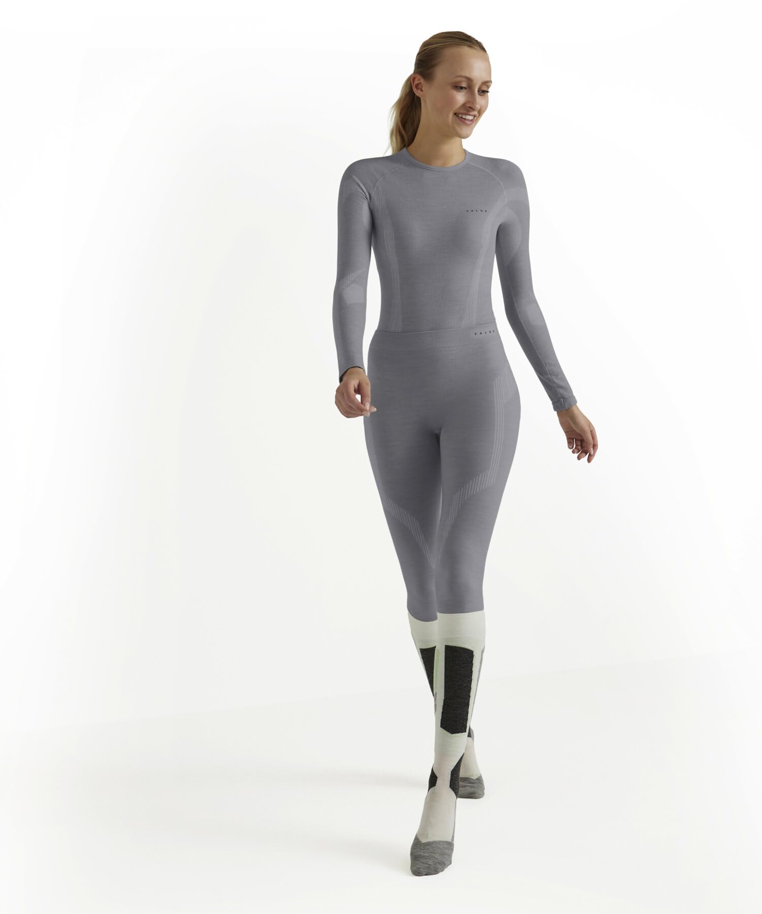 FALKE Damen Wool-Tech Long Funktionsunterhose lang atmungsaktive klimaregulierende geruchshemmende nachhaltige Wolle Funktionsmaterial kalte bis sehr kalte Temperaturen Funktionsunterwäsche 1 Stück | aus Merinowolle für kalte bis sehr kalte Temperaturen