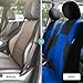 FH Group Full Set Travel Master Car Seat Covers, Airbag and Split Rear Car Seat Cover Universal Fit Interior Accessories for Cars Trucks SUV, Automotive Seat Covers, Blue