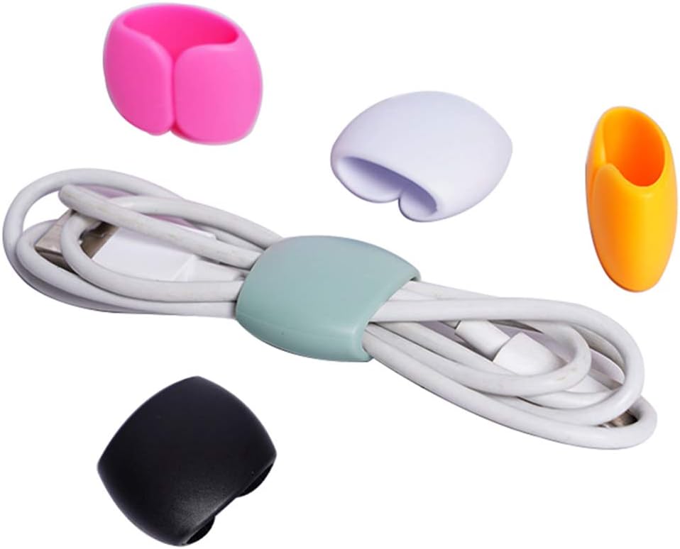 Keast 4Pcs Reusable Silicone Cord Organizer, Headphone