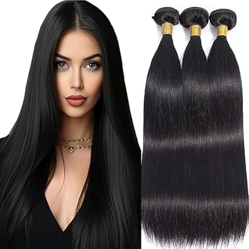 Tissage naturel cheveux humain 32 pouces pour coiffure de mariage et grands événements