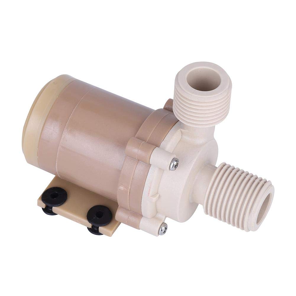 Wasserumwälzpumpe, DC 12 V, Tauchpumpe, Aamphibienpumpe, maximaler Durchfluss 6,5 l/min, Umwälzpumpe für Warmwasser/Kühlung