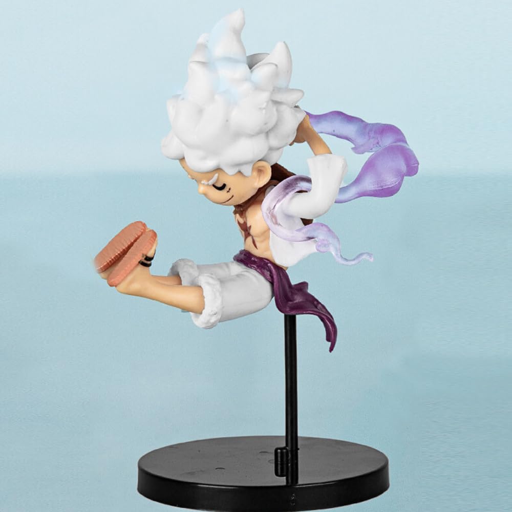 Blue Aura Monkey D Luffy Gear 5 Action Figure Height -8cm Mini Version PVC Multicolour Figurine for Fans | Luffy Mini Sleeping (B0CRDTC2SD) Amazon Price History, Amazon Price Tracker