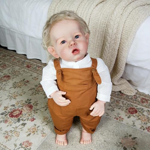 RXDOLL Reborn Baby Dolls - Muñeca de silicona de cuerpo completo, muñeca realista de 20 pulgadas, muñeca de bebé recién nacida hecha a mano, muñeca realista para bebés recién nacidos con accesorios