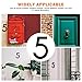 Happyyami Elegant Garden Door Number Mailbox Number Identification Sign Anti-uv Material for House