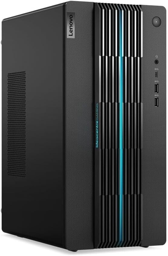 IdeaCentre Gaming 5 17ACN7 Gaming Desktop PC (AMD Ryzen 5 5600G, NVIDIA GeForce RTX 3060, 16GB DDR4 RAM, 512GB SSD, Windows 11 Home) - Black