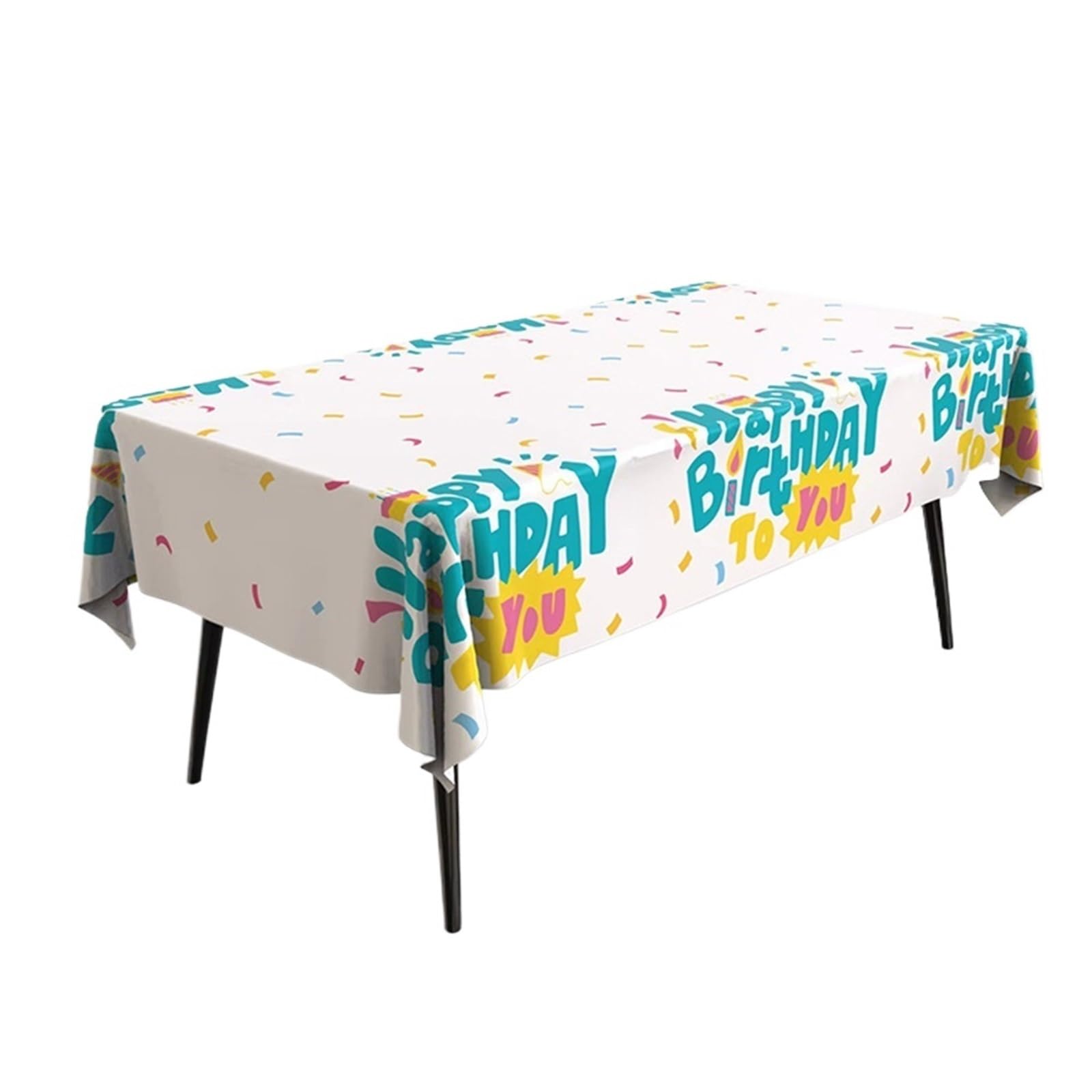 LUYSGBXR Waterproof Tablecloth Table Cloths Cartoon Waterproof Tablecloths Birthday Decorations Party Supplies(Color1)