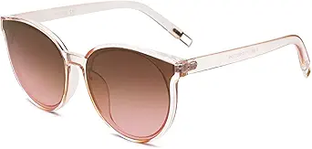 SOJOS Fashion Round Sunglasses for Women Men Oversized Vintage Shades SJ2057